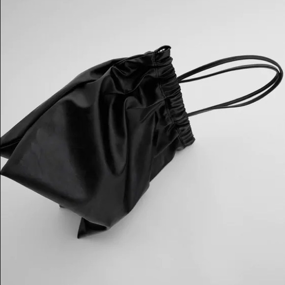 NWT Zara Drawstring Closure Tote Bag - Picture 4 of 10
